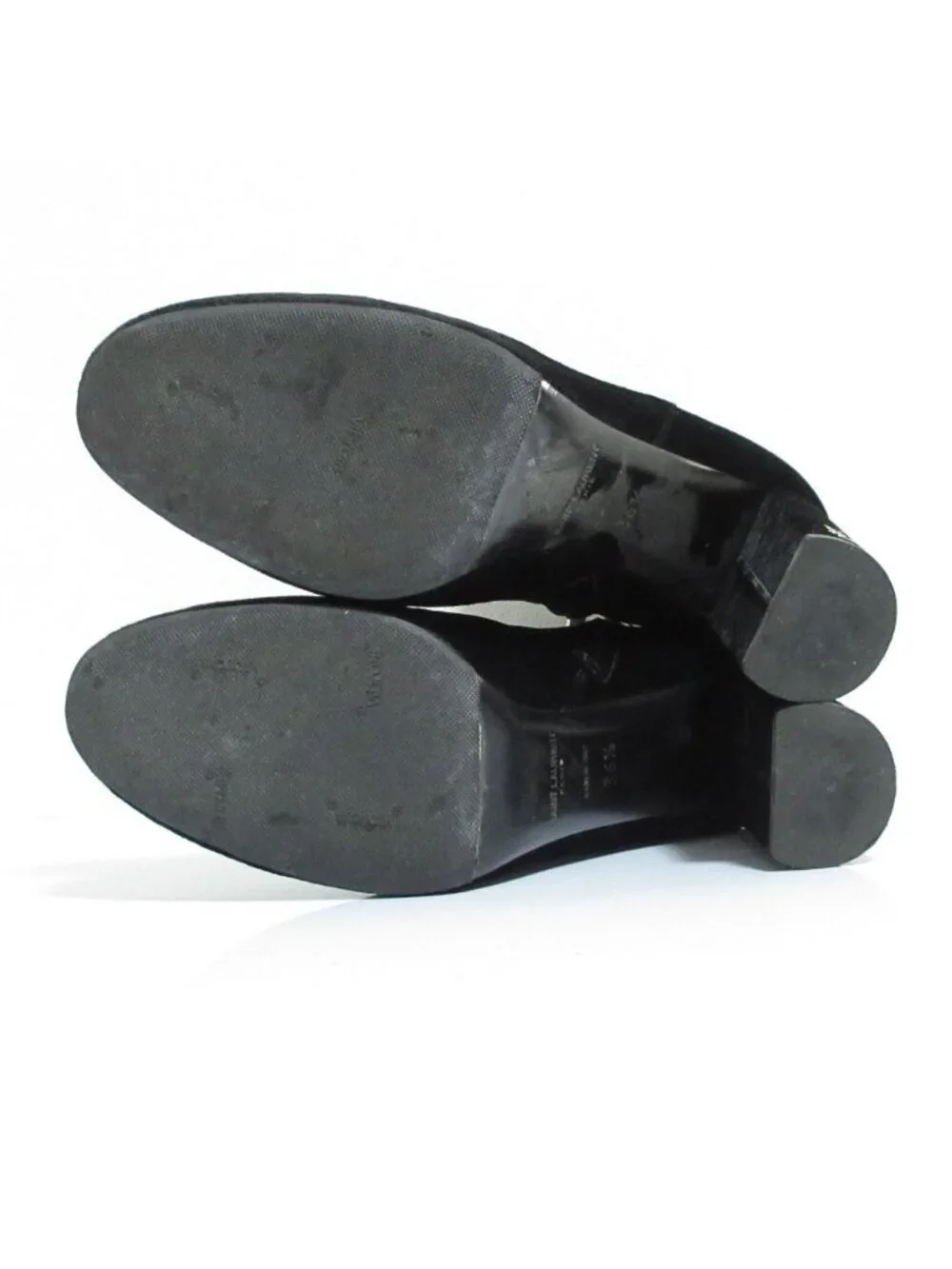 Saint Laurent Paris Velvet Ankle Boots 36.5 Black - Picture 8 of 15